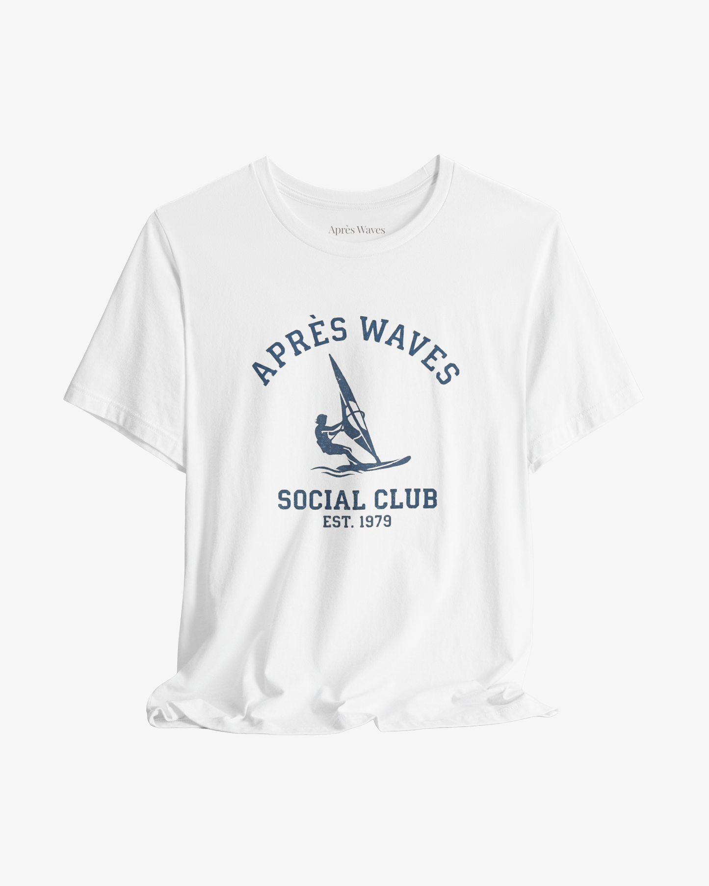 AW Social Club White graphic tee - Après Waves