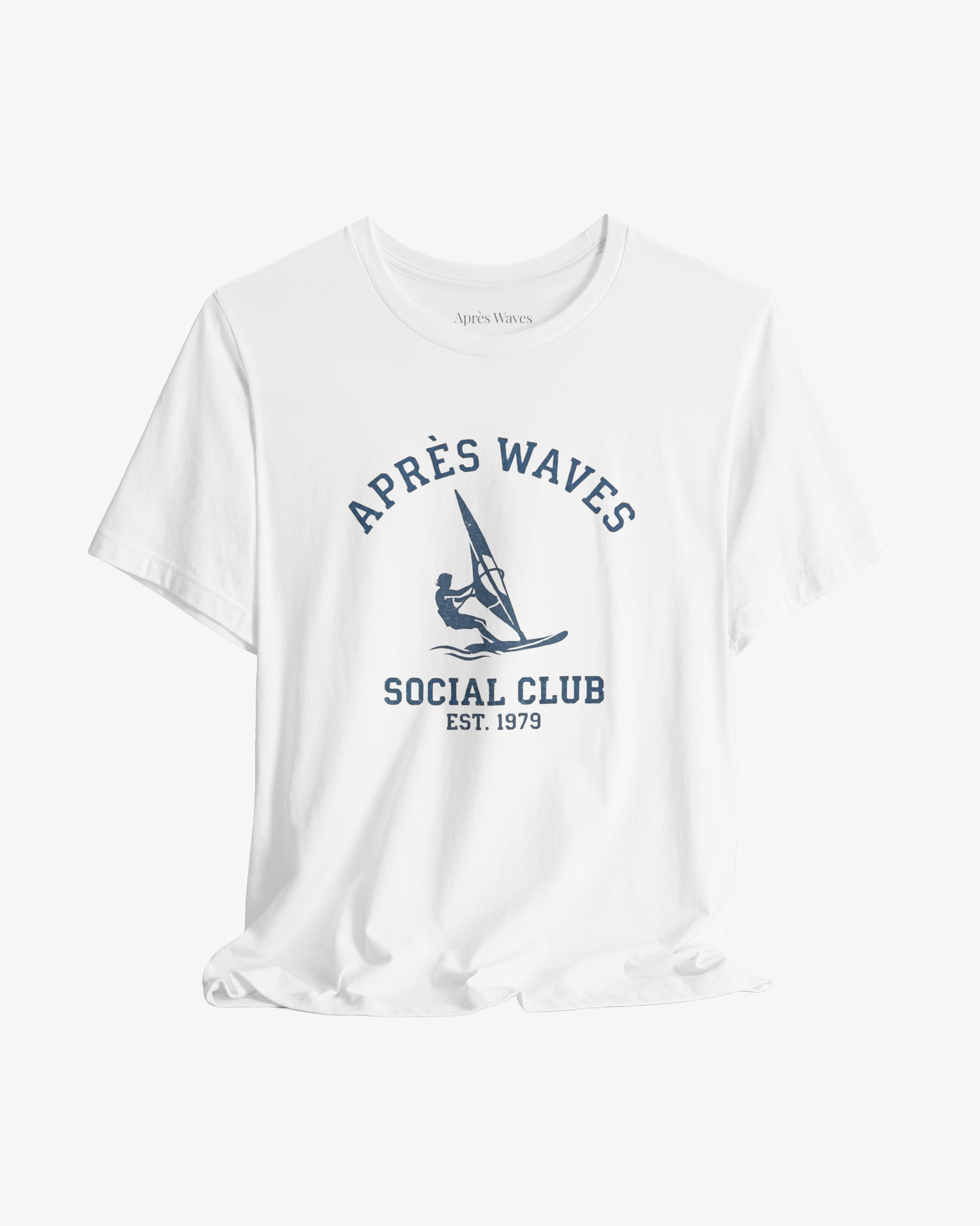AW Social Club White graphic tee - Après Waves