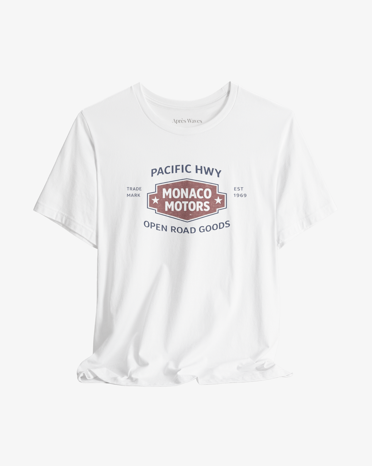 Monaco Motors White graphic tee - Après Waves