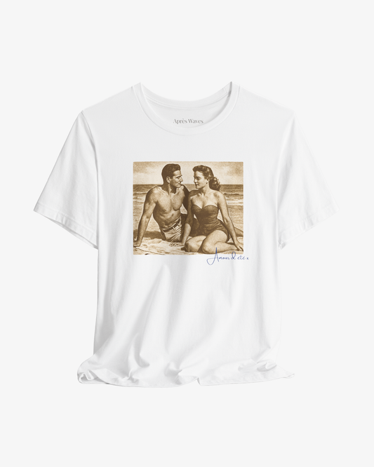 Eternity White graphic tee - Après Waves