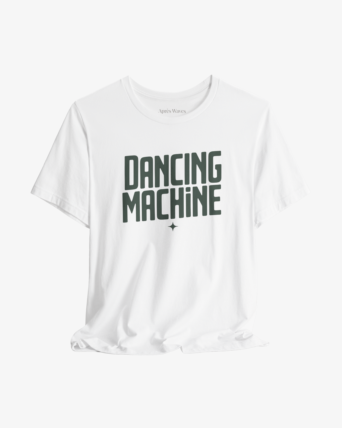 Dancing Machine White graphic tee - Après Waves