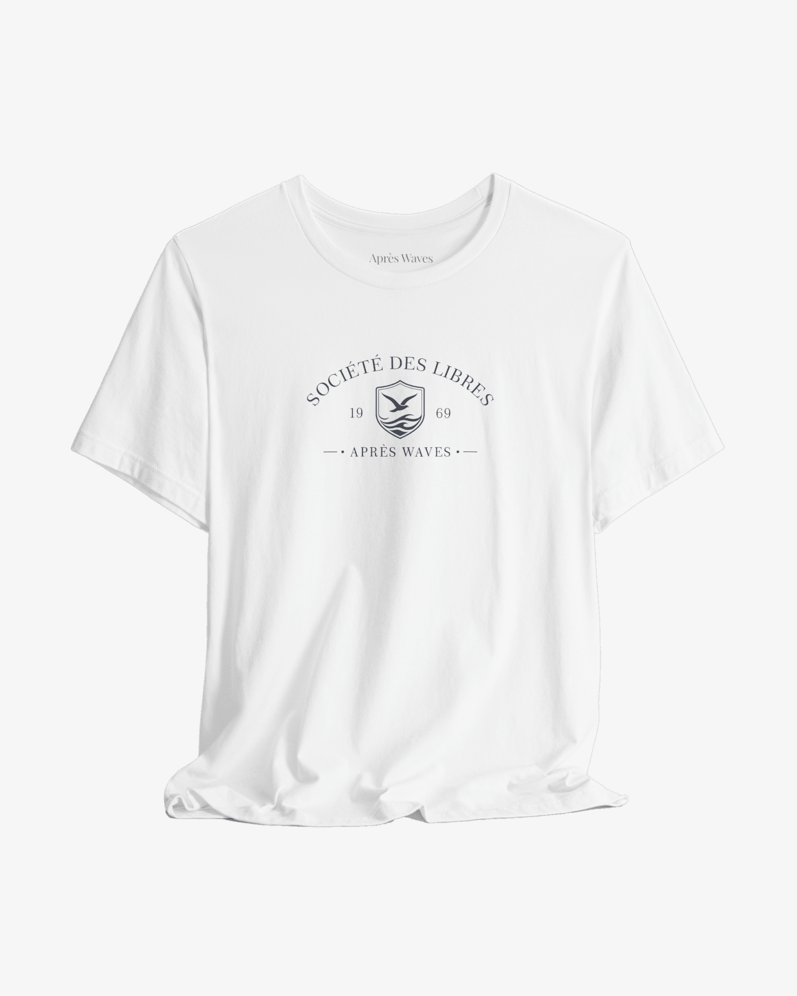 Société des Libres White graphic tee - Après Waves