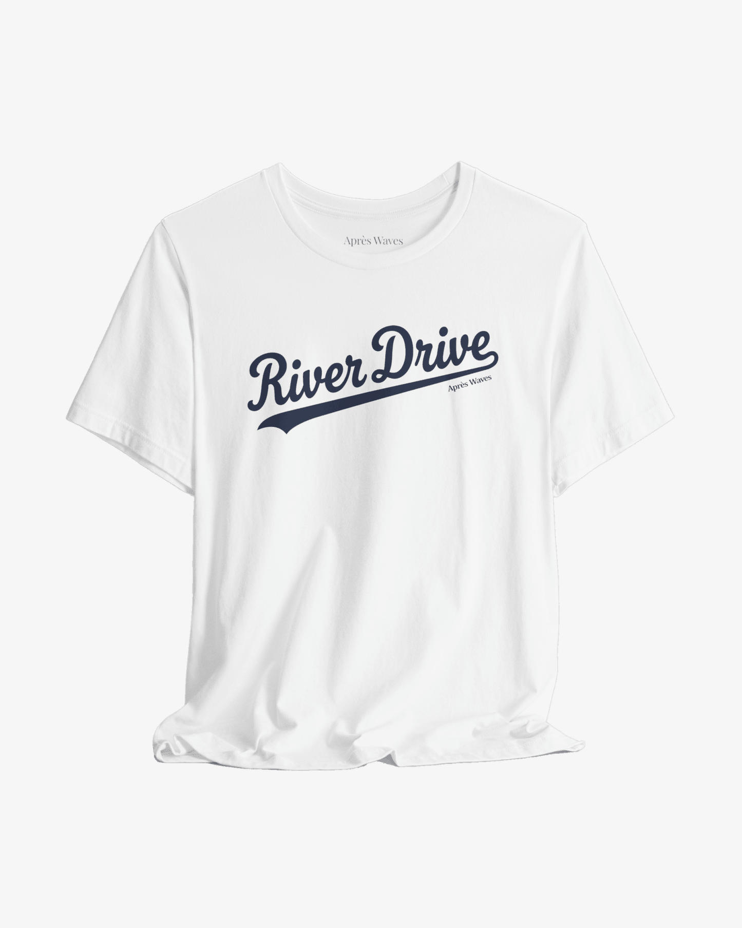 River Drive White graphic tee - Après Waves