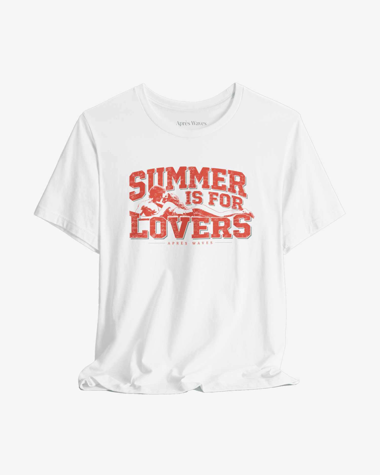 Summer Lovers White graphic tee - Après Waves