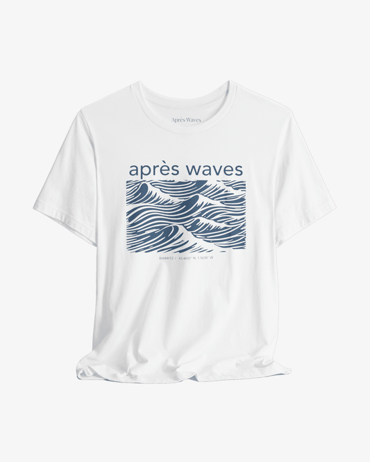 Dawn Patrol White graphic tee - Après Waves
