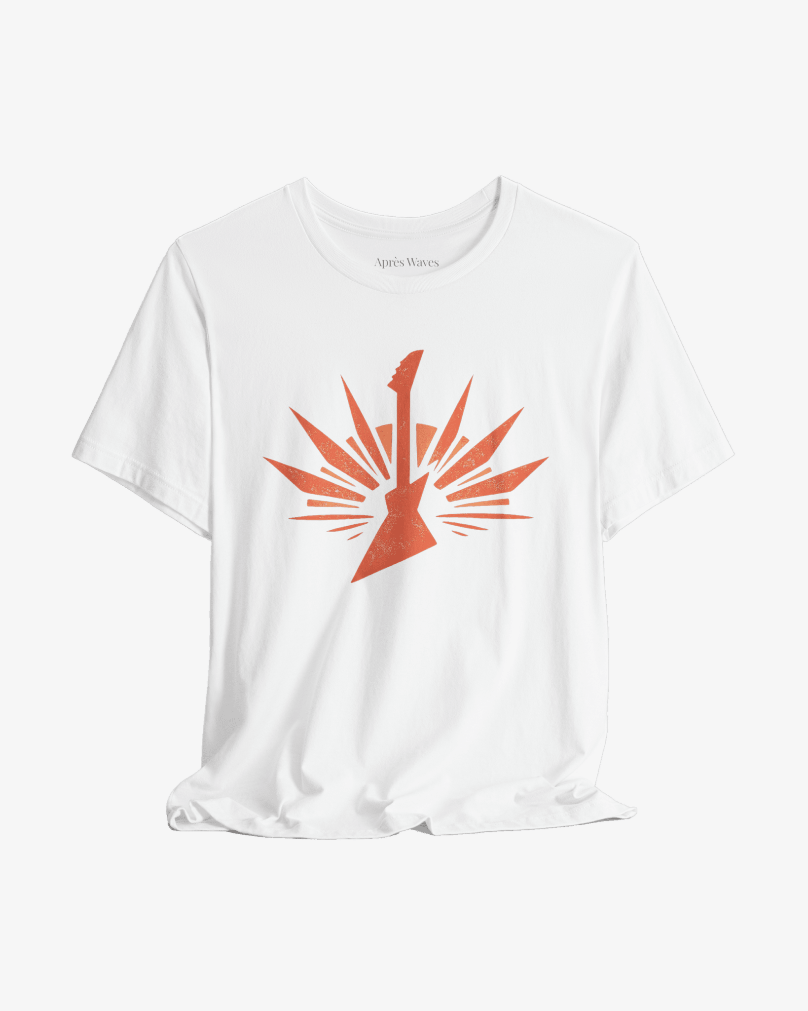 Electric 80s White graphic tee - Après Waves