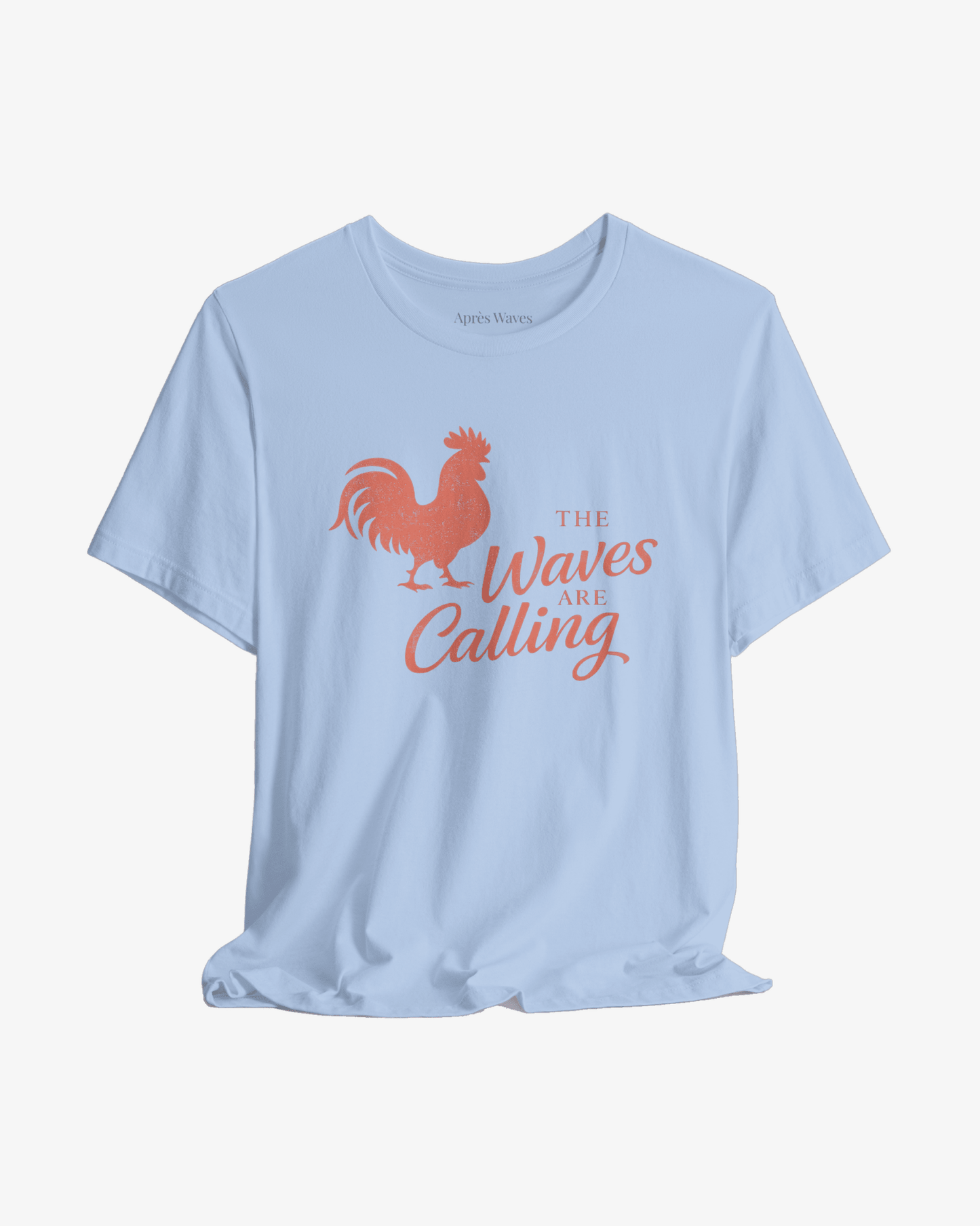 Waves are Calling Baby Blue graphic tee - Après Waves