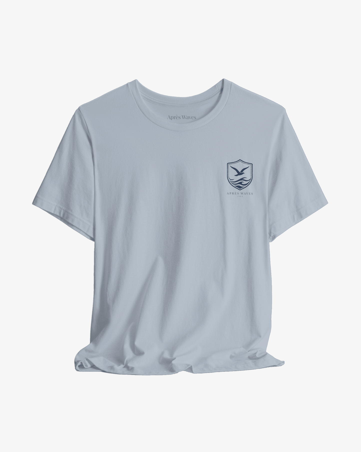 Après Crest Light Blue graphic tee - Après Waves