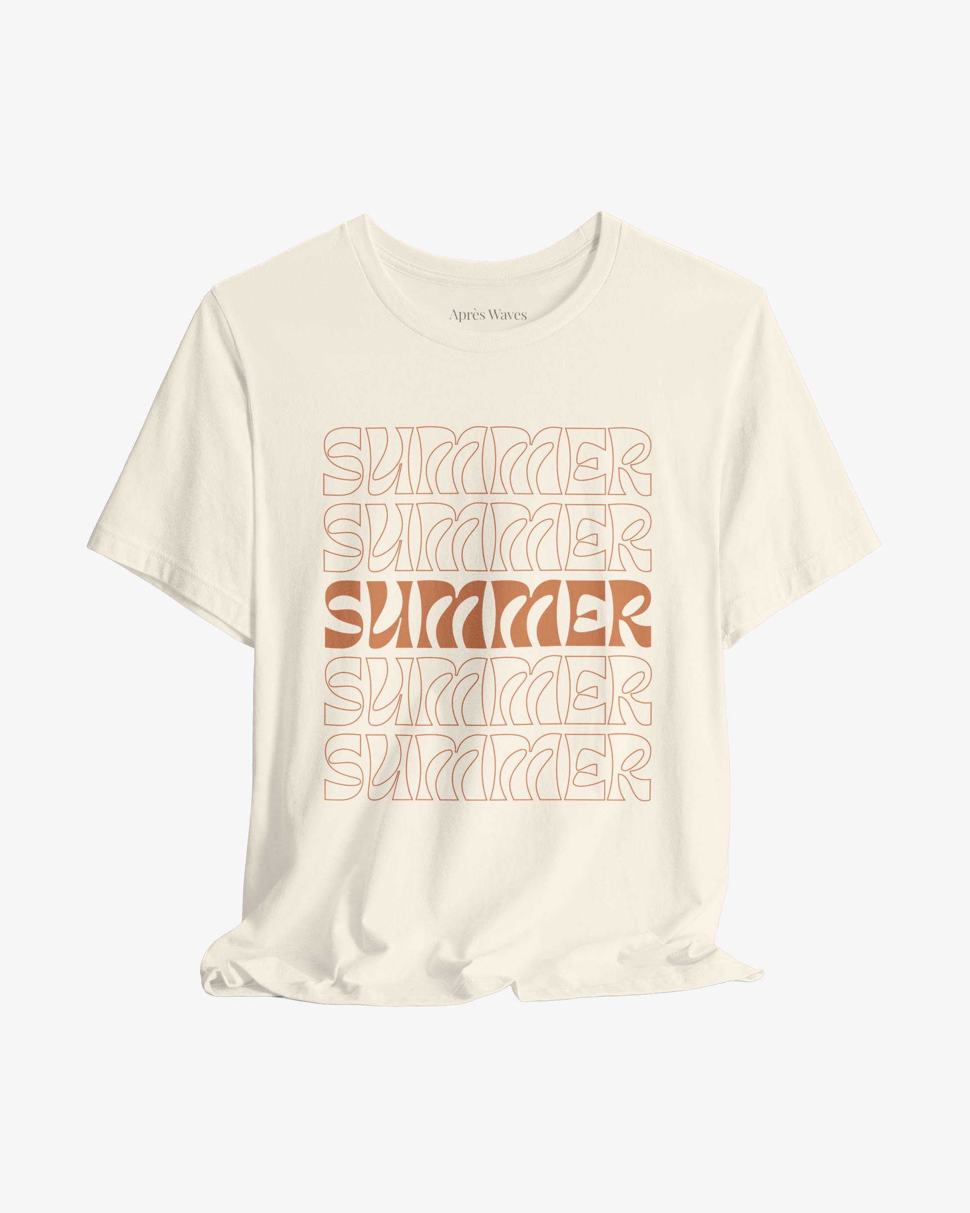 Summer of Plenty Ecru graphic tee - Après Waves