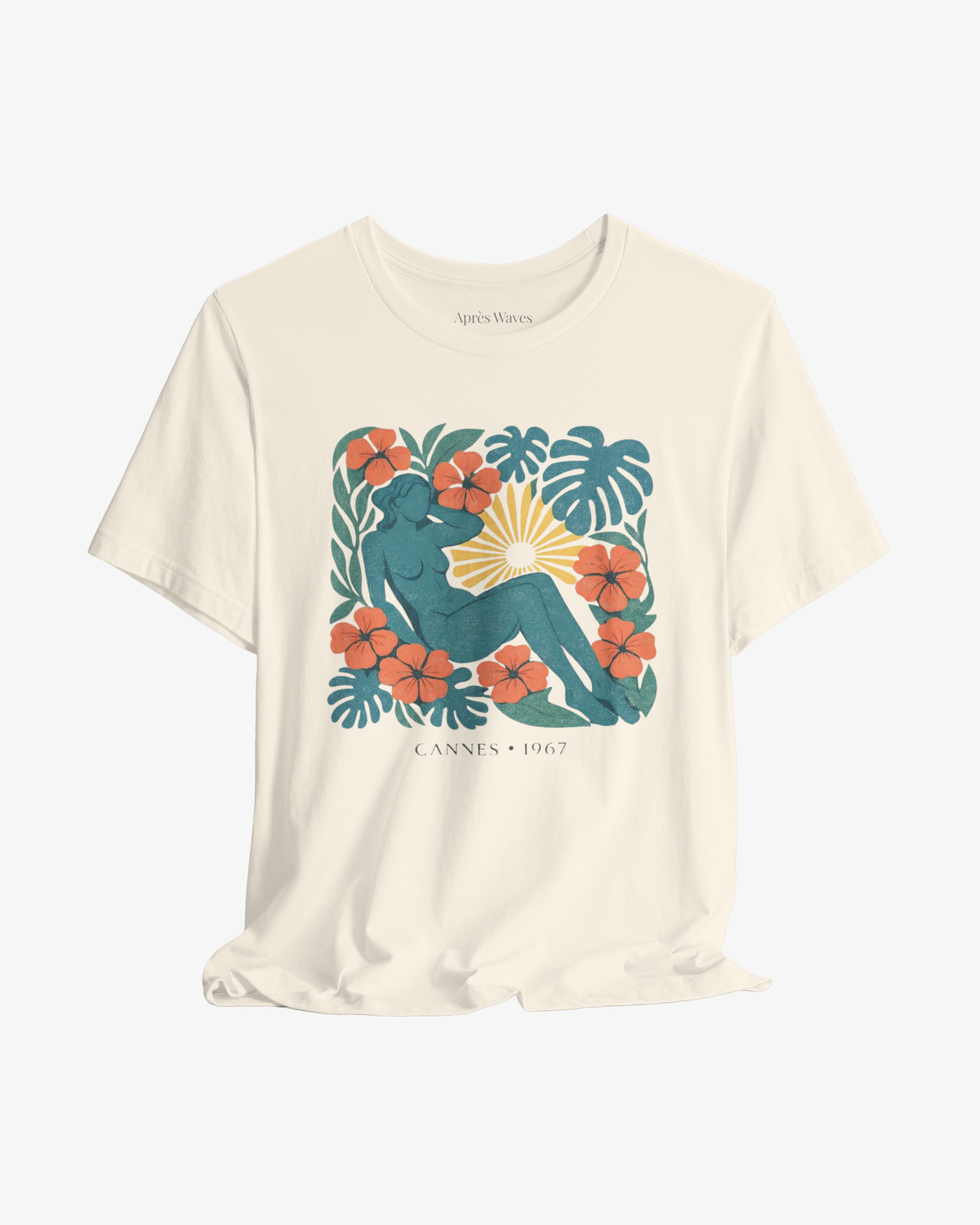 Garden Godiva Ecru graphic tee - Après Waves
