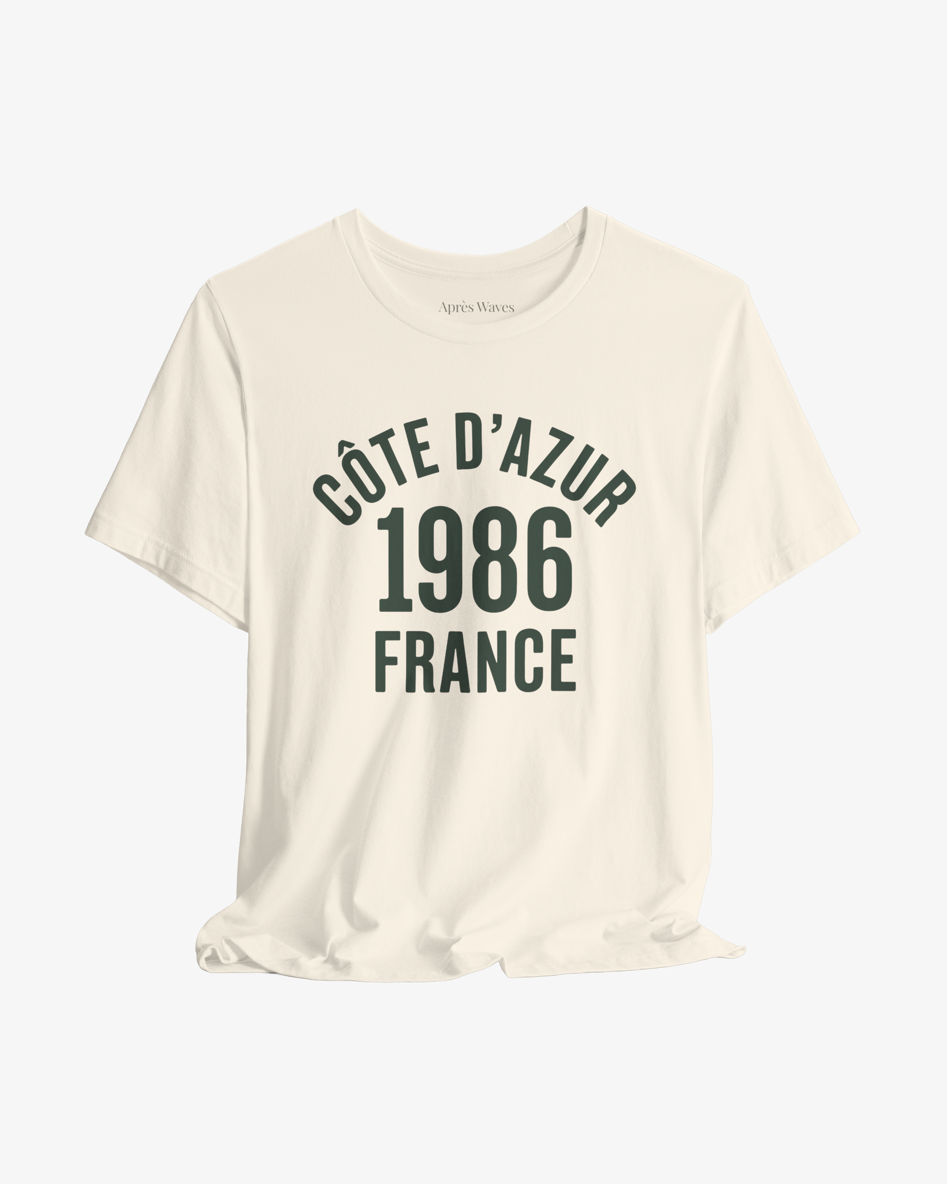 Varsity 1986 Ecru graphic tee - Après Waves