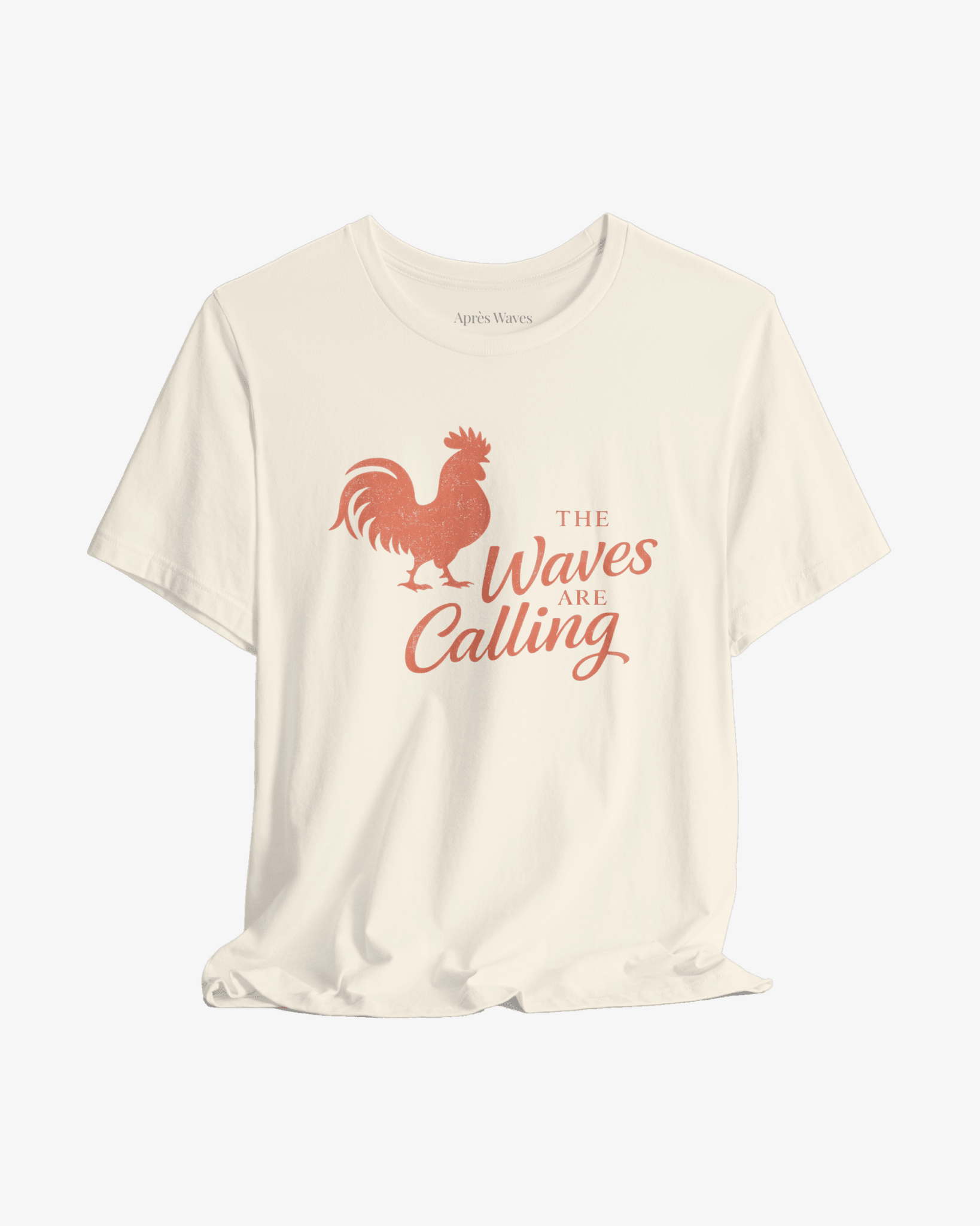 Waves are Calling Ecru graphic tee - Après Waves