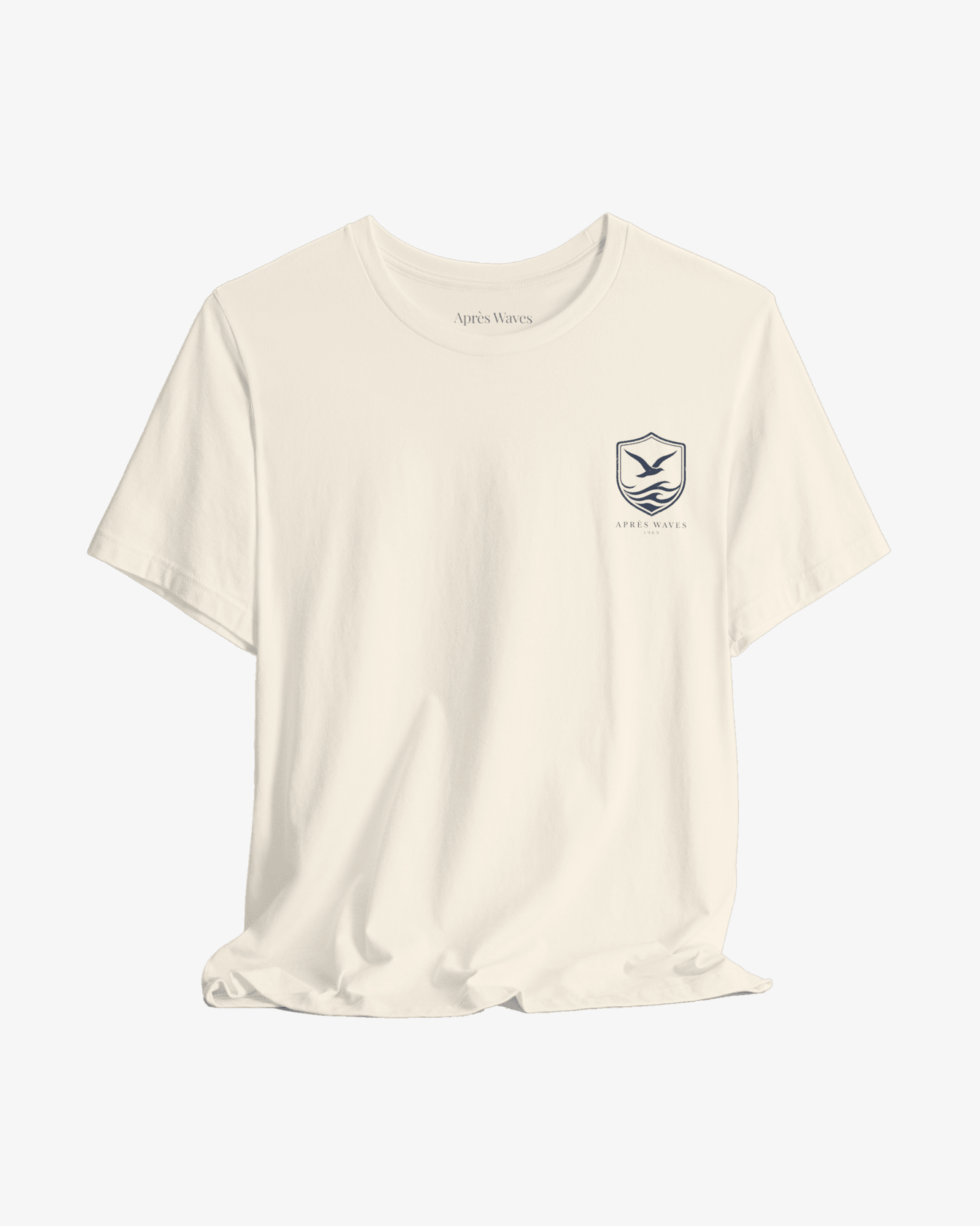 Après Crest Ecru graphic tee - Après Waves