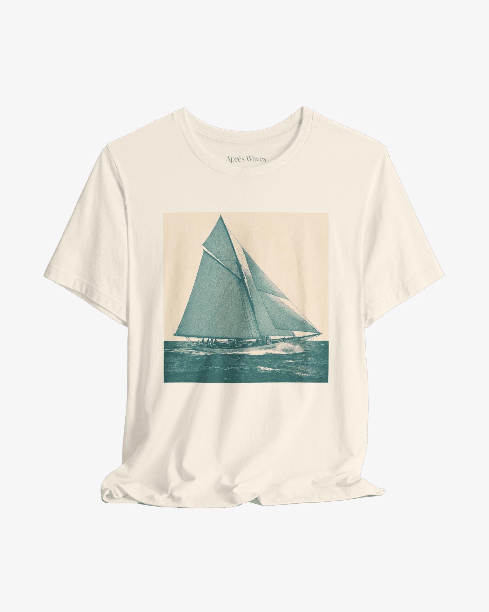 Old School Ecru graphic tee - Après Waves