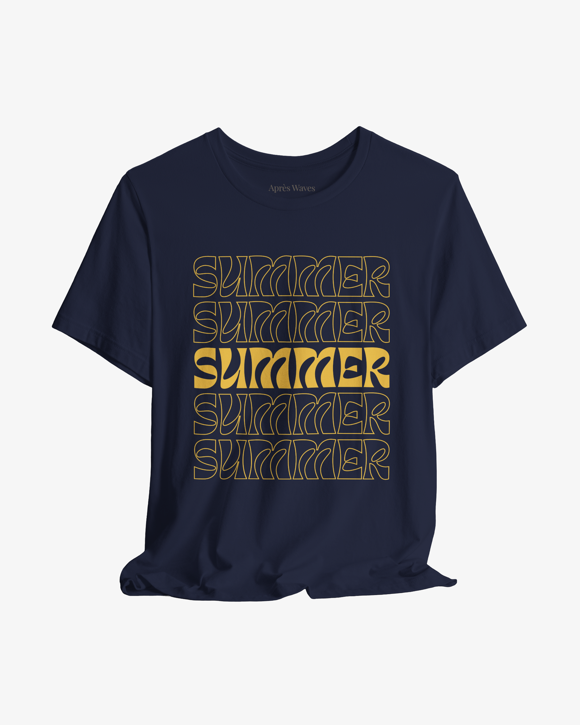 Summer of Plenty Navy graphic tee - Après Waves