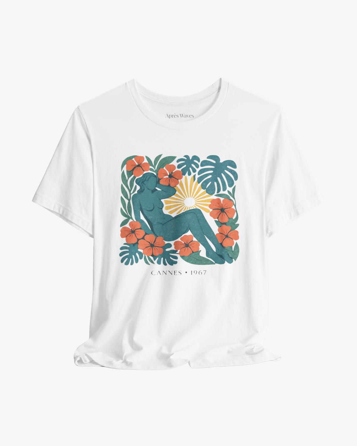 Garden Godiva White graphic tee - Après Waves