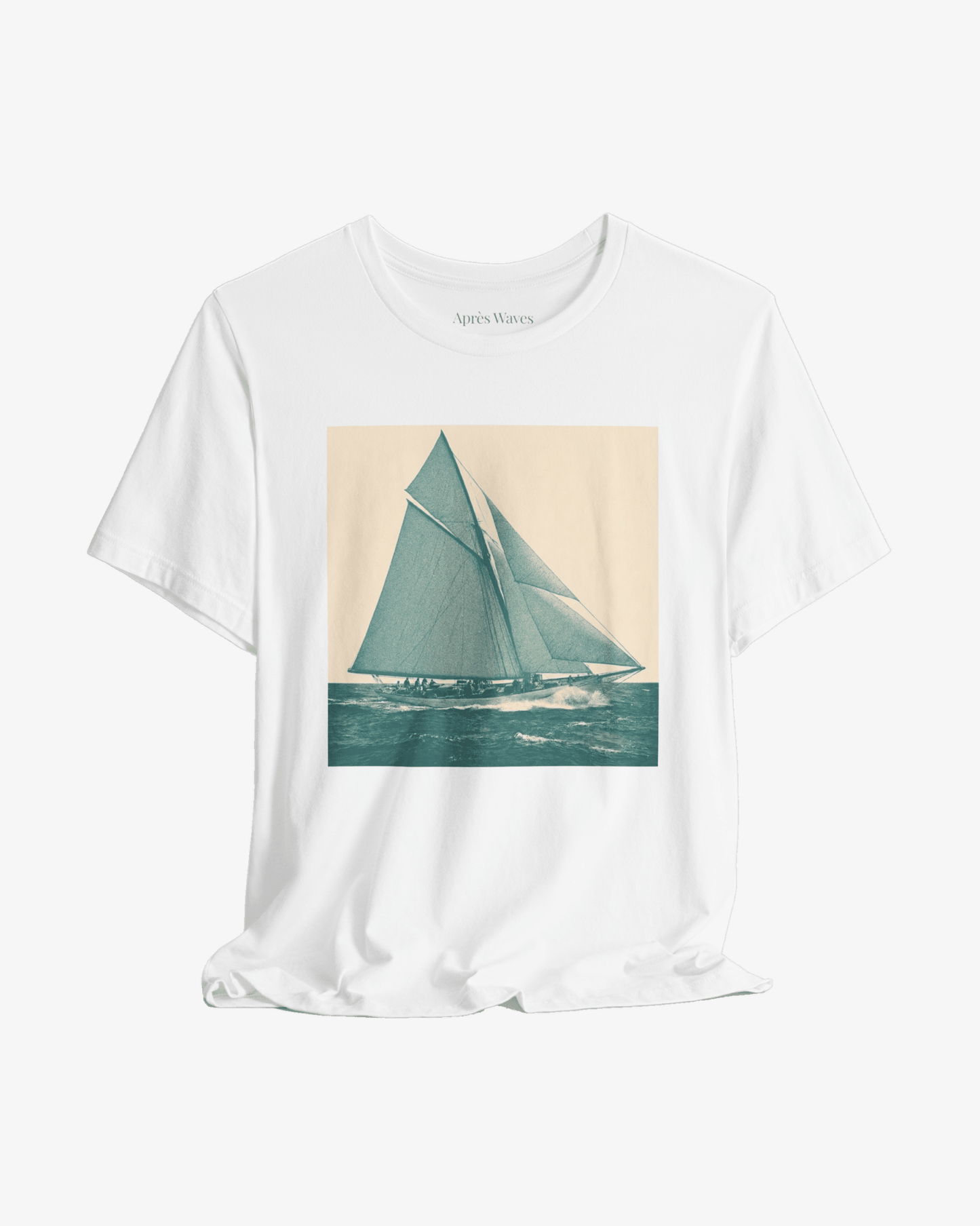 Old School White graphic tee - Après Waves