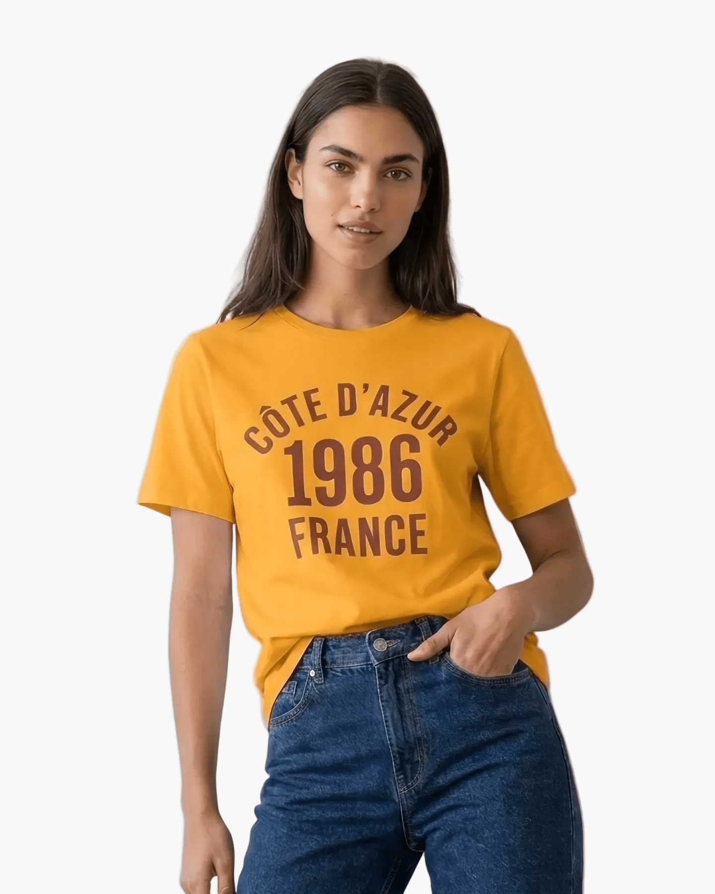 Varsity 1986 Gold S graphic t-shirt - Après Waves
